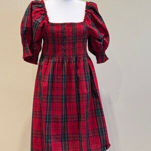 Nicole Miller Red Plaid Dress Sz XL